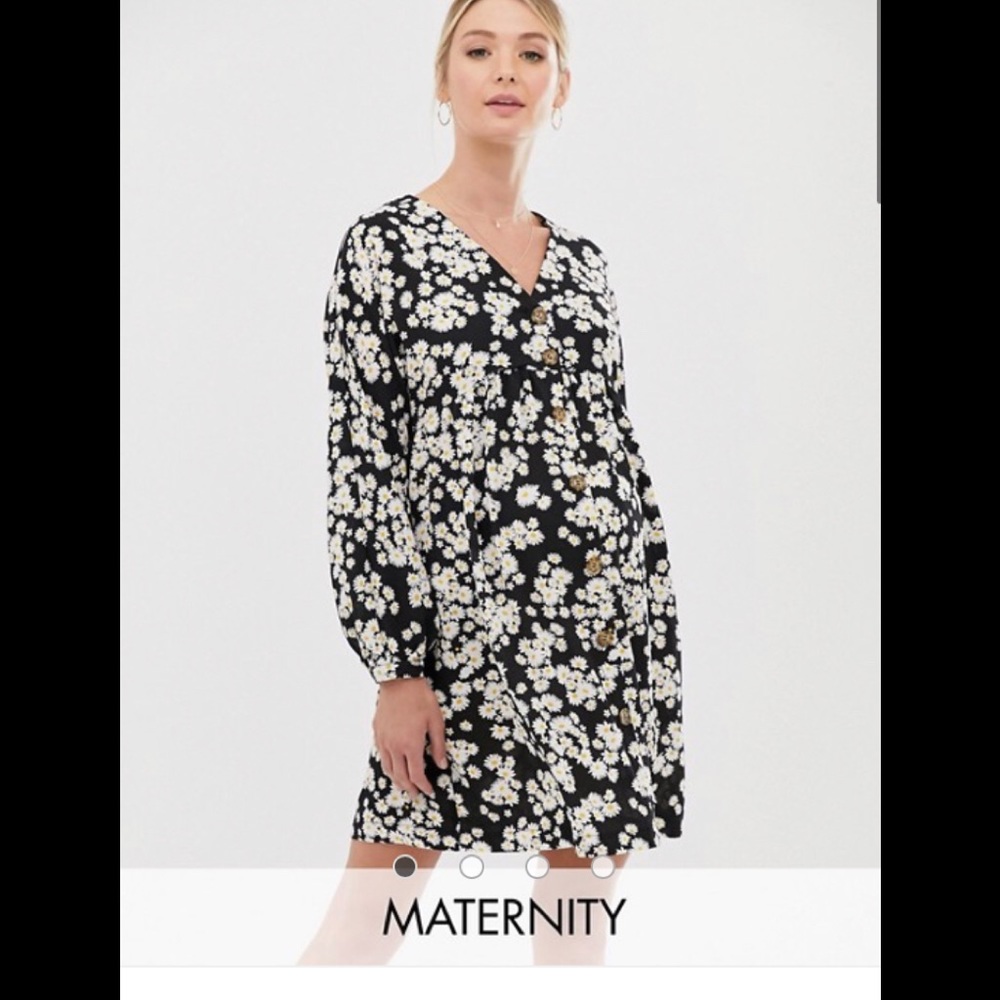 ASOS flower maternity dress